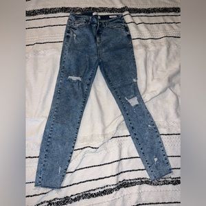 Judy blue size 9/29 acid washed, high waisted, skinny jeans